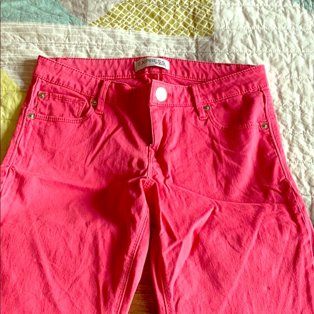 Express Pink Skinny Jeans